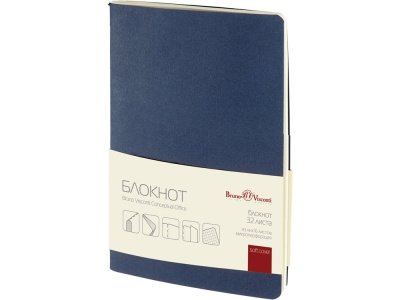 Бизнес - блокнот А6 (105 х 148 мм) Conceptual Office 32 л., синий , размер A6