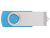 Флеш-карта USB 2.0 8 ГБ Квебек, голубой , размер 8ГБ Флеш-карта USB 2.0 8 ГБ Квебек, голубой , размер 8ГБ