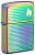 Зажигалка ZIPPO Точечная матрица с разноцветным покрытием | Dot Matrix Multi Color, латунь/сталь, разноцветная, глянцевая, 38x13x57 мм