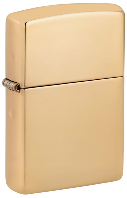 Зажигалка ZIPPO Armor® с покрытием Глянцевая латунь | High Polish Brass, латунь/сталь, золотистая, 38x13x57 мм
