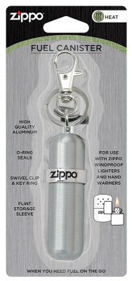 Баллончик для топлива ZIPPO, алюминий, серебристый