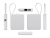 Внешний аккумулятор со встроенным кабелем USB-C Дэнси, 5000 мАч, белый