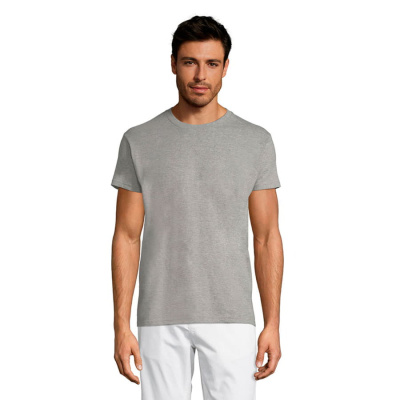 Футболка мужская REGENT, серый меланж_2XL, 85% хлопок, 15% вискоза, 150 г/м2