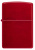 Зажигалка ZIPPO классическая с покрытием Красное карамелизированное яблоко | Candy Apple Red™, латунь/сталь, красная, глянцевая, 38x13x57 мм