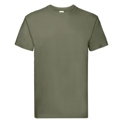 Футболка мужская "Super Premium T", оливковый_L, 100% х/б, 205 г/м2