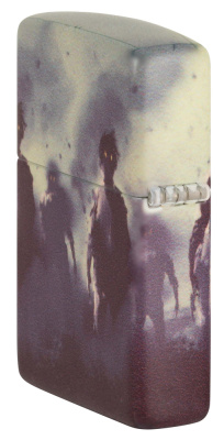 Зажигалка ZIPPO Зомби с матовым покрытием на 540 | Zombie Design 540 Matte, латунь/сталь, белая, матовая, 38x13x57 мм