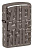 Зажигалка ZIPPO Reverse Carve с покрытием Black Ice®, латунь/сталь, чёрная, глянцевая, 38x13x57 мм