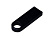 USB 2.0-флешка на 128 Гб с мини чипом и круглым отверстием, черный , размер 128ГБ