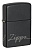 Зажигалка ZIPPO Традиционный дизайн с черным матовым покрытием | Zippo Design Black Matte, латунь/сталь, черная, матовая, 38x13x57 мм