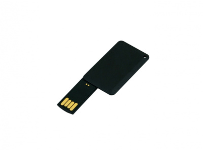 USB-флешка на 32 Гб в виде пластиковой карточки, черный , размер 32ГБ