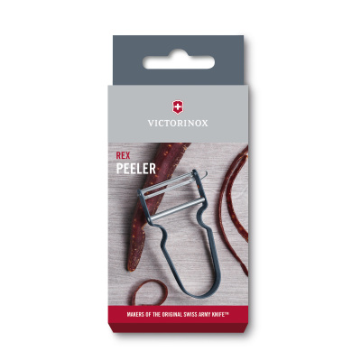 Овощечистка VICTORINOX REX, поворотное лезвие из нержавеющей стали, цвет черники