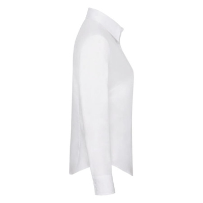 Рубашка "Lady-Fit Long Sleeve Oxford Shirt", белый_XL, 70% х/б, 30% п/э, 130 г/м2