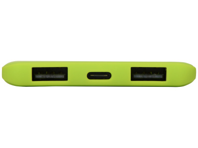 Портативное зарядное устройство Reserve с USB Type-C, 5000 mAh, зеленое яблоко