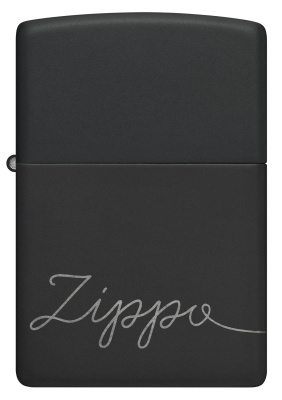 Зажигалка ZIPPO Classic с покрытием Black Matte, латунь/сталь, черная, матовая, 38x13x57 мм
