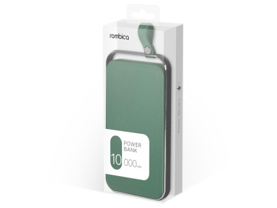 Внешний аккумулятор Rombica NEO Electron Green, 10000 мАч, зеленый (Р)