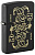 Зажигалка ZIPPO Джокер с маской с черным матовым покрытием | Masked Joker Design Black Matte, латунь/сталь, черная, 38x13x57 мм