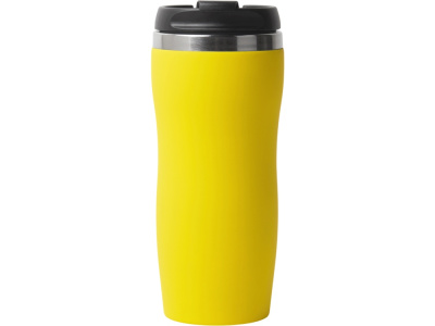 Термокружка Double wall mug C1, soft touch, 350 мл, желтый