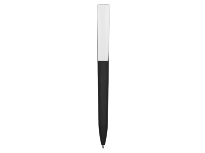 Ручка пластиковая soft-touch шариковая Zorro, черный/белый