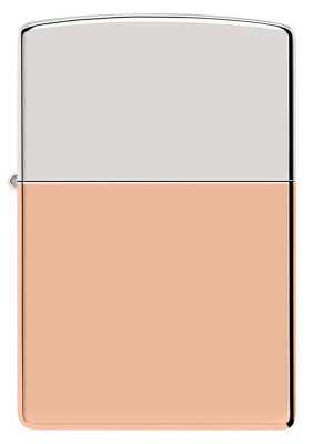 Зажигалка ZIPPO с двойным металлическим покрытием | Bimetal, медь/латунь/сталь, медная, 38x13x57 мм