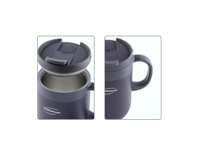 Термокружка из нерж. стали тм THERMOcafe TCCM-460SY (OGY) 0,46L