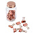 Скрепки для документов в стеклянной банке COPPER CLAMP