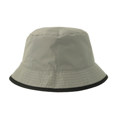 Панама "BUCKET POCKET-S", чёрный-серый, 100% переработанный полиэстер, 85 г/м2