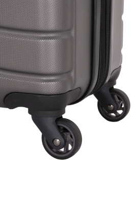Чемодан SWISSGEAR ALVERSTONE, серый, AБC-пластик, 51,5 x 31 x 77 см, 96 л