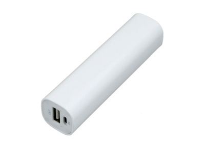 PB030 Универсальное зарядное устройство power bank  прямоугольной формы. 2600MAH. Белый , размер 2600 mAh