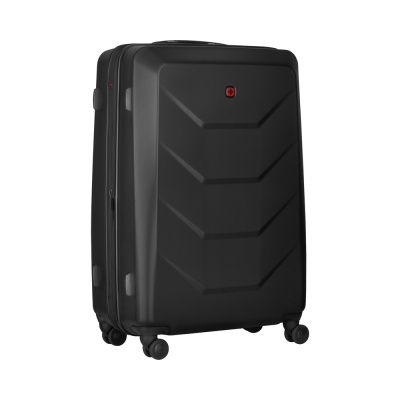 Чемодан WENGER Prymo, чёрный, большой, 52х76х30 см, 93 л, ABS+PC