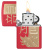 Зажигалка ZIPPO Год дракона 2024 с красным матовым покрытием | Year of the Dragon 2024 Red Matte, латунь/сталь, красная, 38x13x57 мм