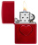 Зажигалка ZIPPO Оттиск сердца с покрытием Красное карамелизированное яблоко | Stamped Heart Candy Apple Red™,латунь/сталь,красная,глянцевая,38x13x57мм Зажигалка ZIPPO Оттиск сердца с покрытием Красное карамелизированное яблоко | Stamped Heart Candy Apple Red™,латунь/сталь,красная,глянцевая,38x13x57мм