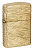 Зажигалка ZIPPO Armor® Luxury Waves Design с покрытием Tumbled Brass, латунь/сталь, золотистая, матовая, 38x13x57 мм