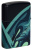 Зажигалка ZIPPO Mermaid Design с покрытием 540 Matte, латунь/сталь, черная, матовая, 38x13x57 мм