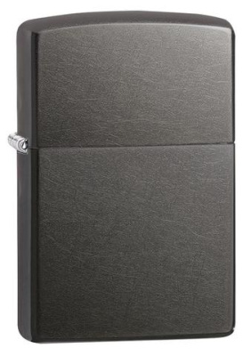 Зажигалка ZIPPO классическая с темно-серым покрытием | Classic Gray Dusk, латунь/сталь, серая, матовая, 38x13x57 мм