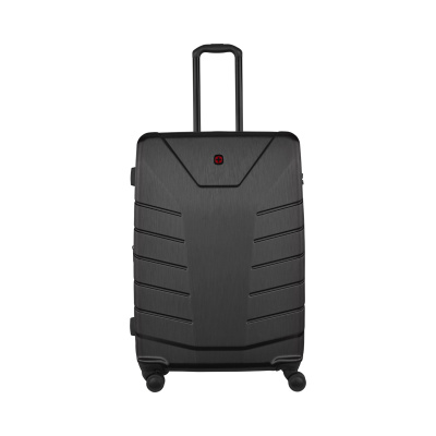 Чемодан WENGER Pegasus, черный, поликарбонат+АБС-пластик, большой, 52х76х30 см, 99 л.