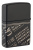 Зажигалка ZIPPO Jack Daniel's с покрытием Black Matte, латунь/сталь, разноцветная, 38x13x57 мм