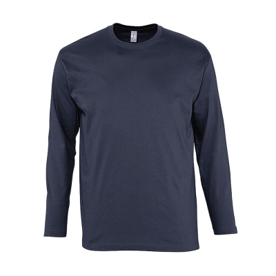 Футболка мужская с длинным рукавом MONARCH, темно-синий, 3XL, 100% хлопок, 150 г/м2