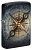 Зажигалка ZIPPO Compass Ghost с покрытием Glow In The Dark Green, латунь/сталь, черная, 38x13x57 мм