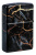 Зажигалка ZIPPO Fusion Marble Design с покрытием 540 Tumbled Chrome, латунь/сталь, черная, 38x13x57 мм