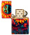 Зажигалка ZIPPO Spooky Sunflower с покрытием 540 Tumbled Brass, латунь/сталь, разноцветная, 38x13x57 мм