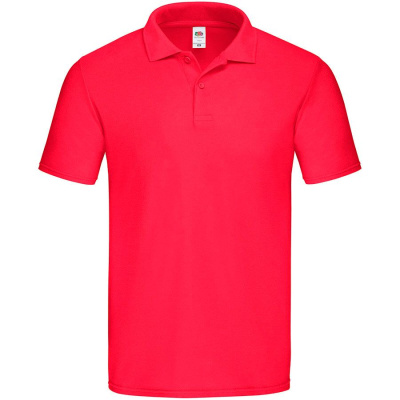 Поло мужское "Original Polo", красный_S, 100% х/б, 185г/м²