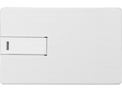 Флеш-карта USB 2.0 16 Gb в виде металлической карты Card Metal, серебристый , размер 16ГБ