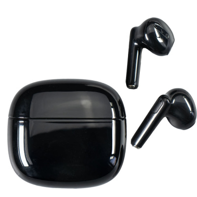 Наушники ECHO беспроводные без амбушюр, пластиковый корпус, черные