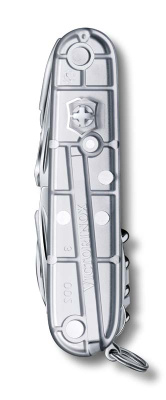 Нож перочинный VICTORINOX Swiss Champ, 91 мм, 31 функция, полупрозрачный серебристый