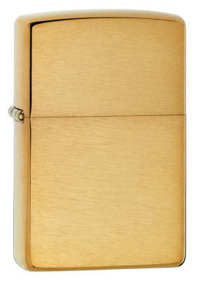 Зажигалка ZIPPO Armor™ с покрытием Brushed Brass, латунь/сталь, золотистая, матовая, 38x13x57 мм