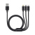 Дата-кабель 3 в 1: micro USB, USB-C, Ligthning, алюминий, 1.2м, черный, Deppa Дата-кабель 3 в 1: micro USB, USB-C, Ligthning, алюминий, 1.2м, черный, Deppa