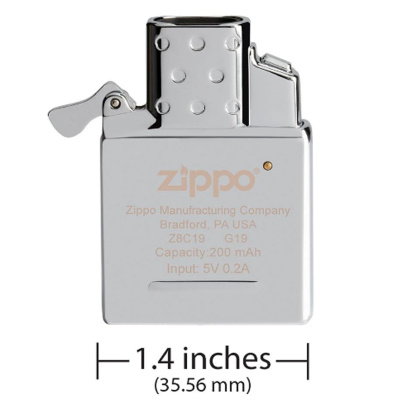 Электронный вставной блок для широкой зажигалки Zippo, нержавеющая сталь