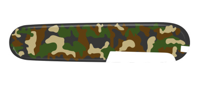 Задняя накладка для ножей VICTORINOX 91 мм, пластиковая, зелёный камуфляж
