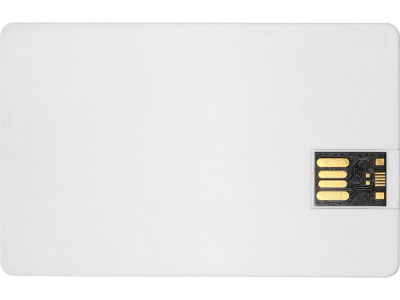 Флеш-карта USB 2.0 16 Gb в виде пластиковой карты Card, белый , размер 16ГБ