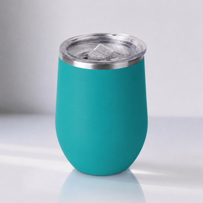 Термокружка Sense Gum, soft-touch, непротекаемая крышка, 370мл, бирюзовый 320C